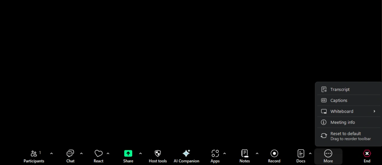 Enable transcripts and captions during Zoom meetings.